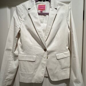 Trina Turk & Banana Republic Summer Collection 2012 Ivory Cotton Blazer
